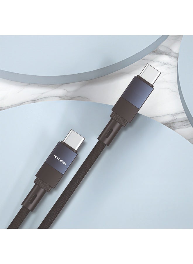 TORİMA U18 BLACK TYPE-C TO TYPE-C CABLE - Image 3