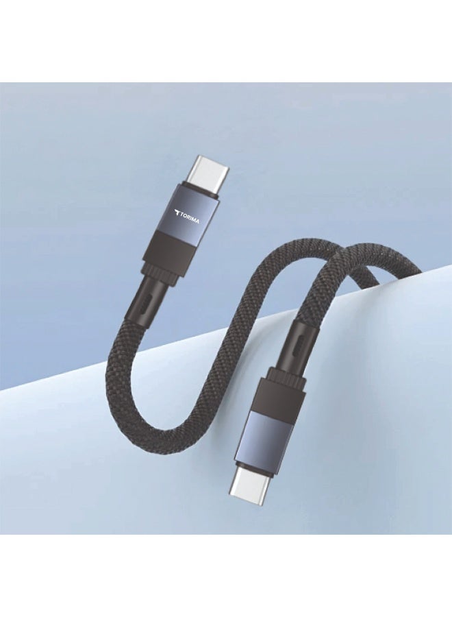TORİMA U18 BLACK TYPE-C TO TYPE-C CABLE - Image 2