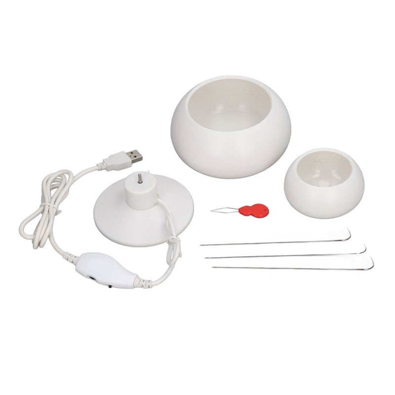 Electric Bead Spinner Adjustable Speed Direction Durable ABS High Stability Spin Bead Loader with Bowl for DIY Jewelry - Image 1