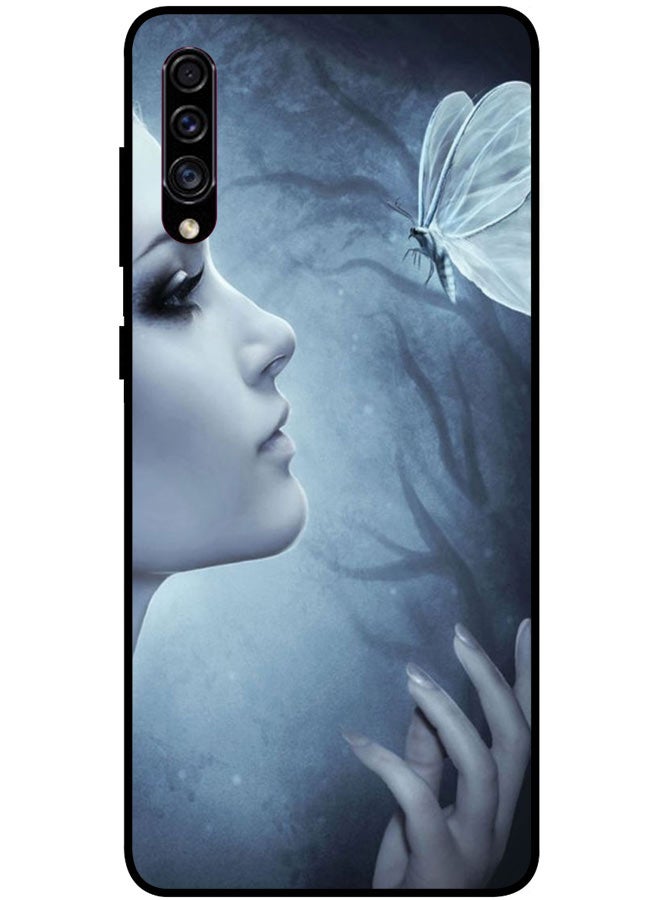 EYE CATCH Protective Case Cover For Samsung Galaxy A50 Smart Series Printed Protective Case Cover for Samsung A50 Girl See Butterfly - Image 1