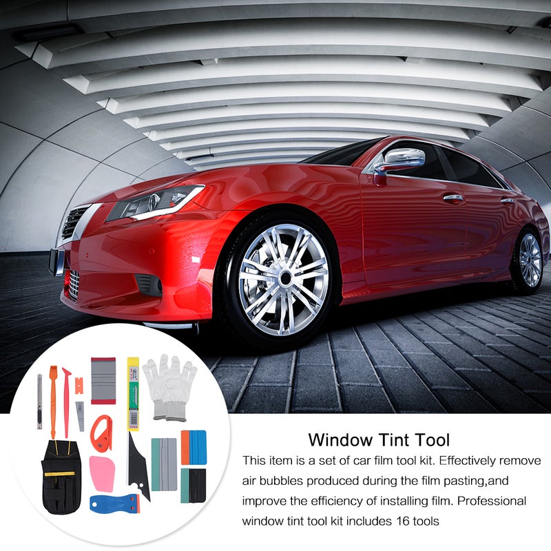 1 Set Car Film Tool Kit Window Tint Tool Kit Auto Scraper Film Cutter - Image 4
