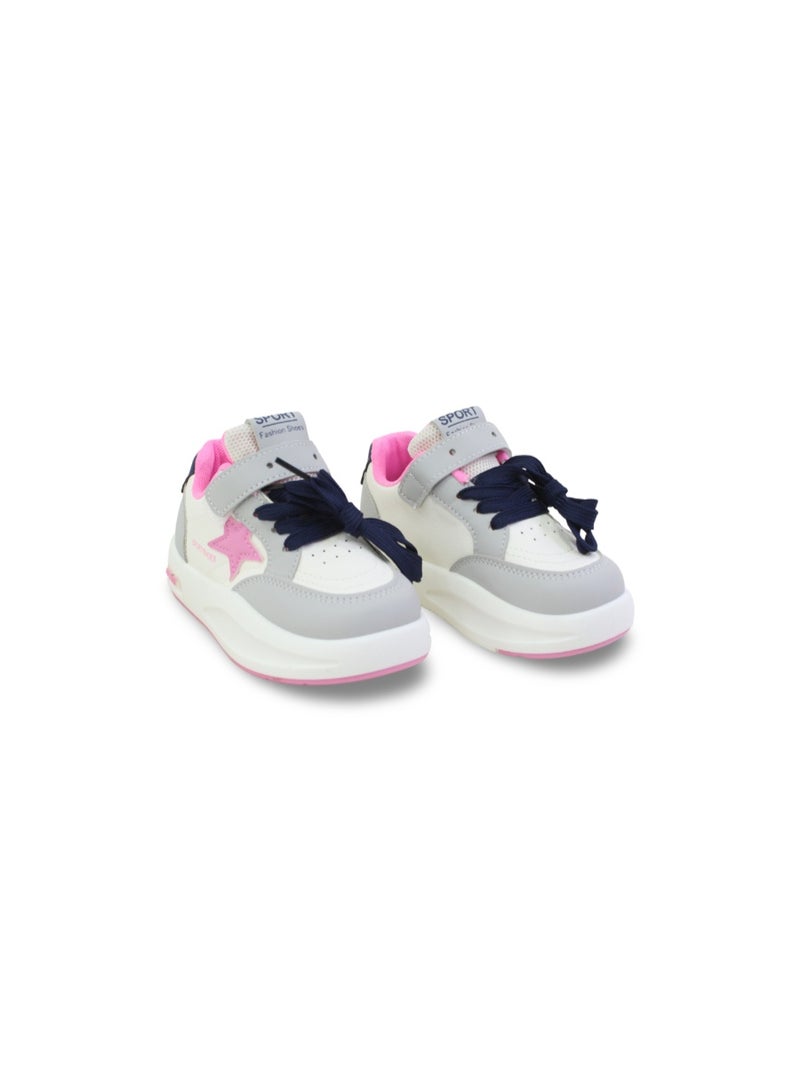 Unisex Leather Sneakers – Star Print - Image 1