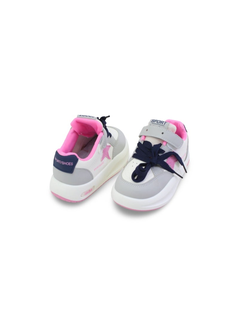Unisex Leather Sneakers – Star Print - Image 2
