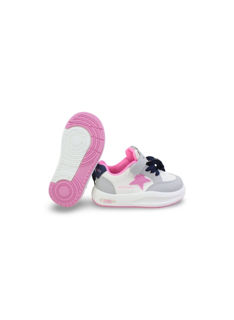 Unisex Leather Sneakers – Star Print - Image 3
