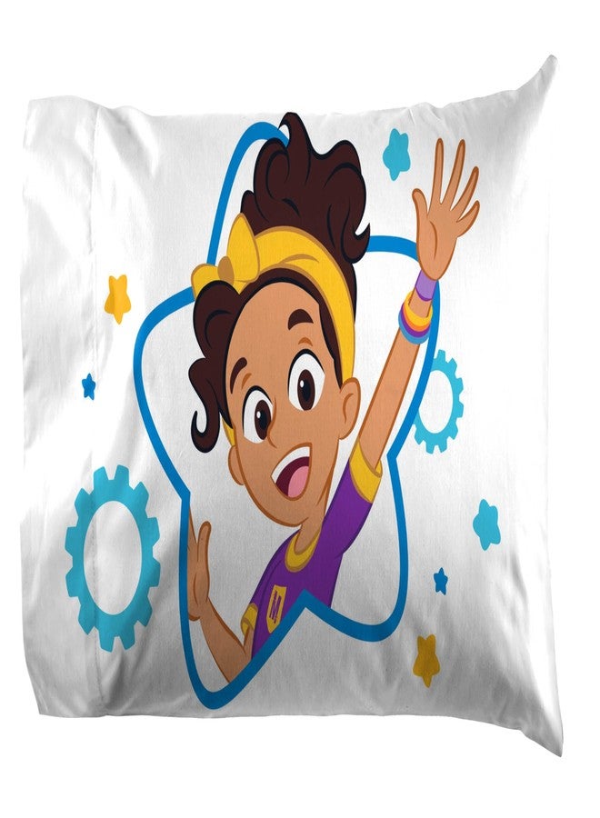 Jay Franco مجموعة ملاءات جاي فرانكو بليبي وميكاه - مجموعة ملاءات بحجم الأطفال - مجموعة سرير مكونة من 3 قطع من سيارات الكرتون الناعمة للغاية - ملاءات ميكروفايبر - Image 3