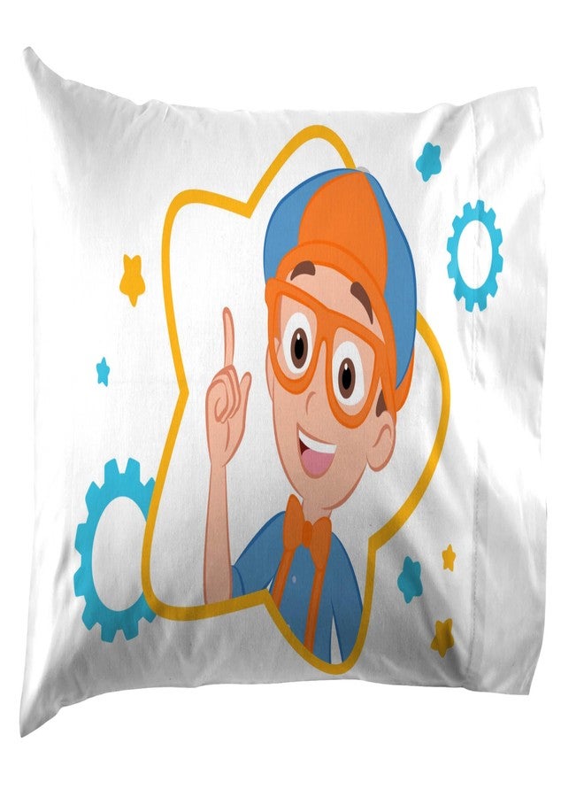 Jay Franco مجموعة ملاءات جاي فرانكو بليبي وميكاه - مجموعة ملاءات بحجم الأطفال - مجموعة سرير مكونة من 3 قطع من سيارات الكرتون الناعمة للغاية - ملاءات ميكروفايبر - Image 4