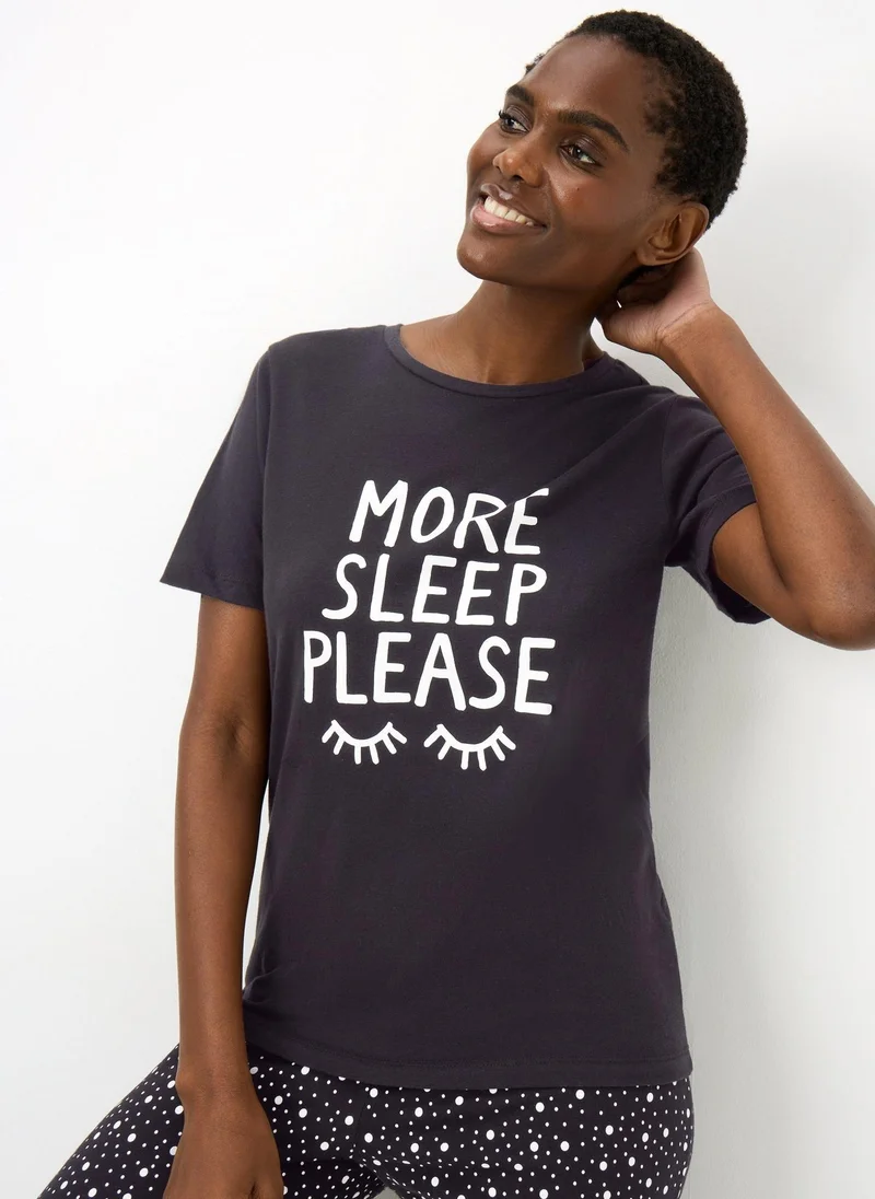 Matalan Black More Sleep Pyjama Set