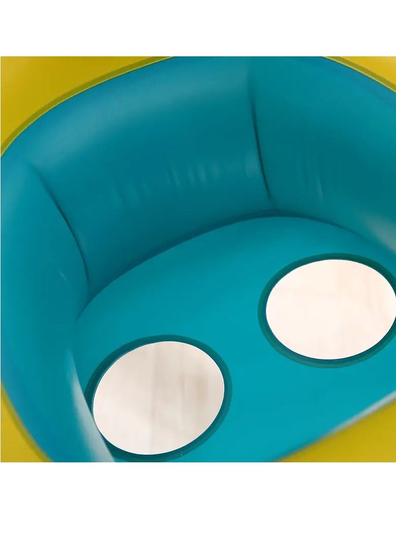 أطفال صغيرة 1 قطعة من حلقات السباحة للأطفال المصنوعة من مادة البولي فينيل كلوريد مع مظلة شمسية، لعبة مائية قابلة للنفخ، عوامة حمام السباحة - Image 5