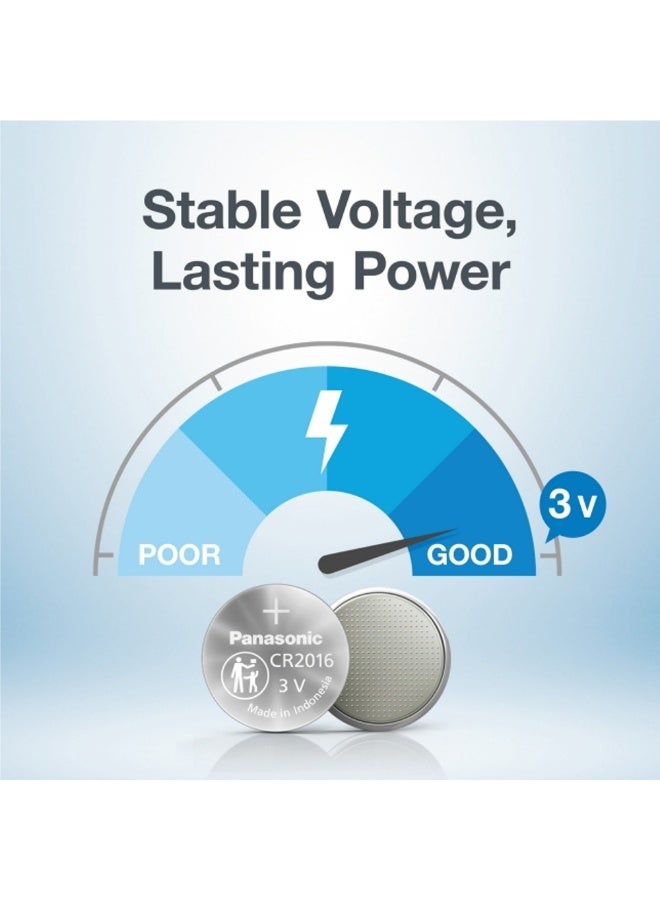 Panasonic 2-Pieces Panasonic CR2016 Lithium 3V Indonesia Batteries - Image 4