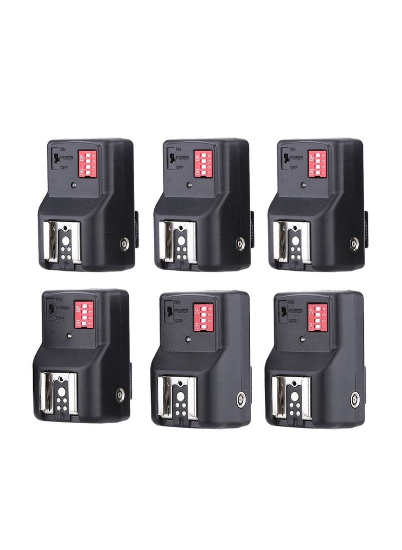ANDOER - Andoer 16 Channel Wireless Remote Flash Trigger Set 1 Transmitter + 6 Receivers + SYNC Cord 30m/98.4ft Range Replacement for Canon Nikon Pentax Olympus Sigma Sunpak Vivitar Neewer TT560 Andoer AD-560I - Image 1