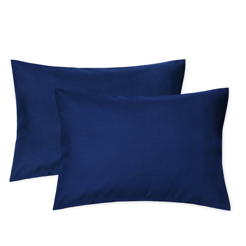 EXQ Home Toddler Pillowcases Zippered 13x18 Travel Pillow Case Set of 2 Small Pillow Case Fits Baby Pillow Sized 12x16 13x18 Kids Pillowcases 2 Pack Machine WashableNavy - Image 2