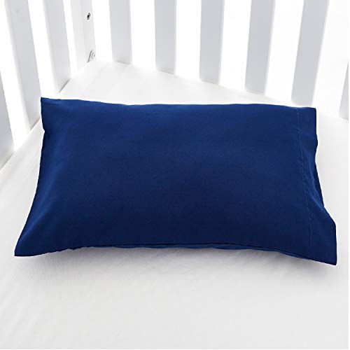 EXQ Home Toddler Pillowcases Zippered 13x18 Travel Pillow Case Set of 2 Small Pillow Case Fits Baby Pillow Sized 12x16 13x18 Kids Pillowcases 2 Pack Machine WashableNavy - Image 3