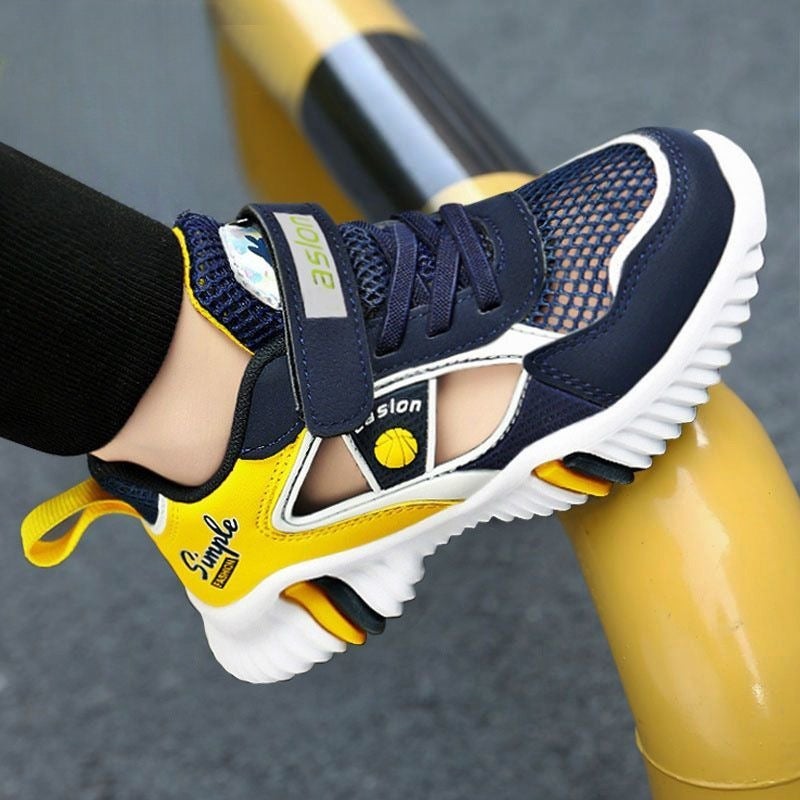 Little Yellow Duck Boys'' Mesh Shoes, Kidsren''s Sports Shoes, Summer Breathable Shoes for Middle-Aged and Older Kidsren, Primary School Boys'' Shoes, Boys'' Sandals - Image 4