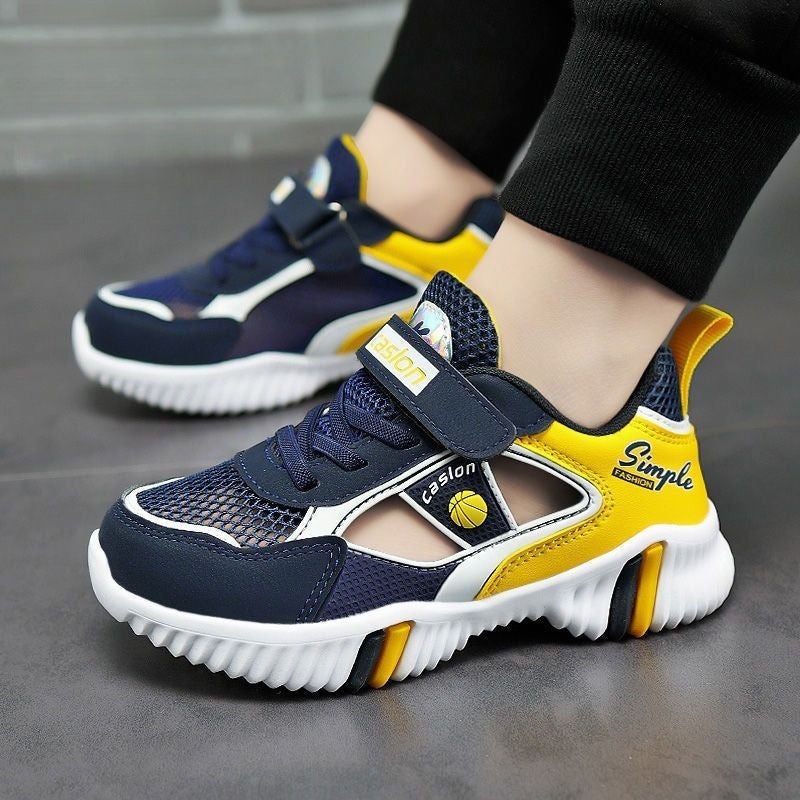 Little Yellow Duck Boys'' Mesh Shoes, Kidsren''s Sports Shoes, Summer Breathable Shoes for Middle-Aged and Older Kidsren, Primary School Boys'' Shoes, Boys'' Sandals - Image 3