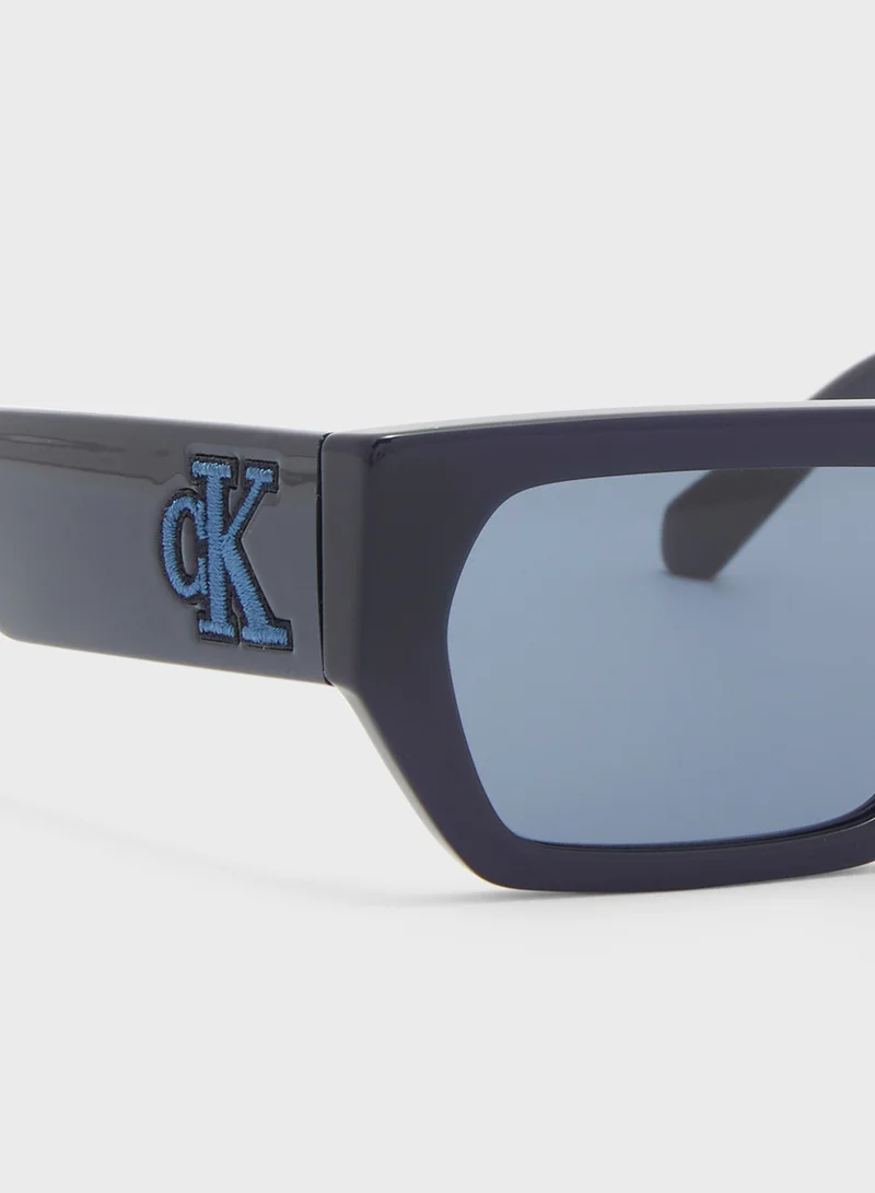 كالفن كلاين جينز نظارات شمسية مستطيلة معدلة