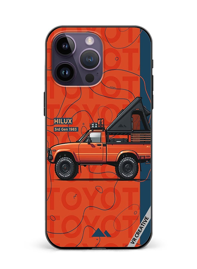VR CREATIVE Protective Case Cover For Apple iPhone 15 Pro Hilux 3Rd Generation 1983 Truck Design  Multicolour - Image 1