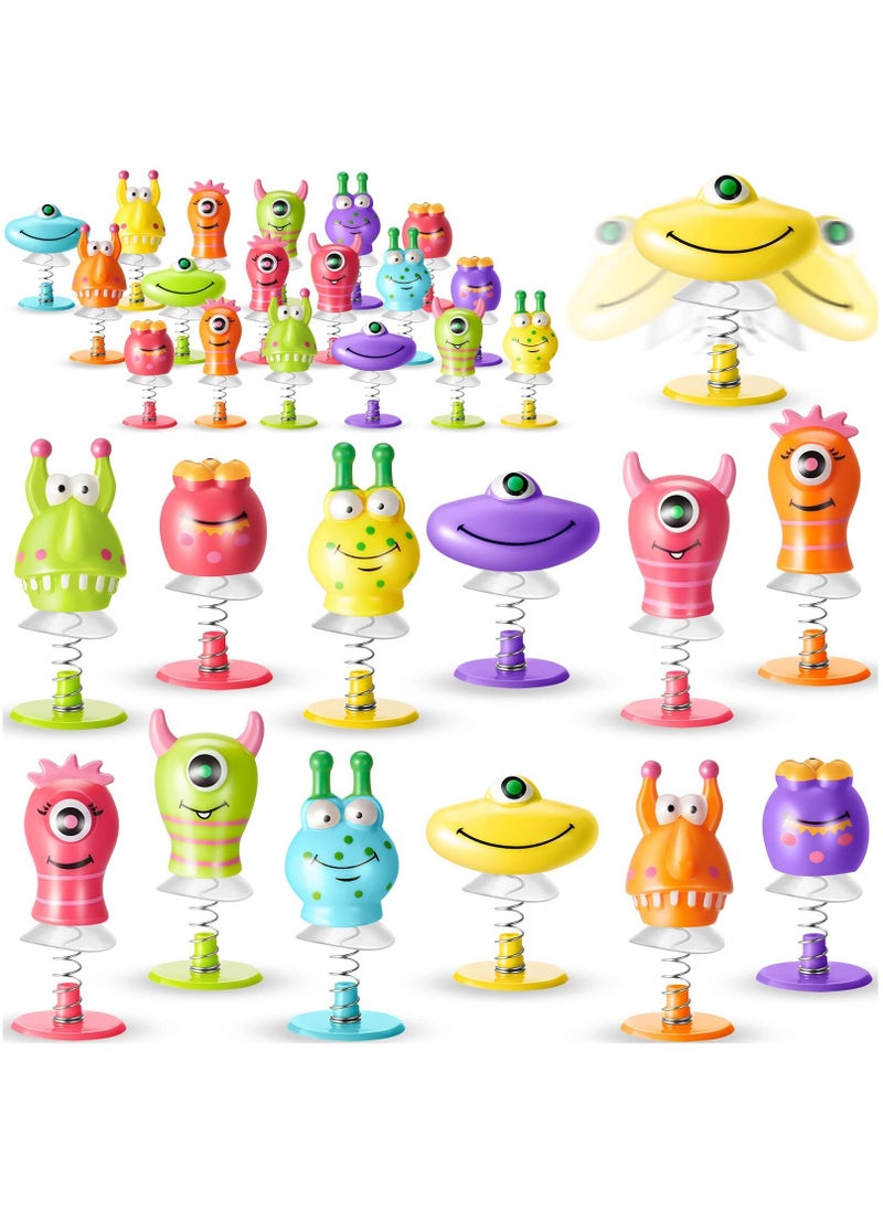 Big Eye Animal Toys 48 Pack Spring Launchers Toys Jumping Popper Toys for Kids Boys Girls Toddlers Basket Stuffers Egg Fillers Gifts Party Favors 6 Styles Random Color - Image 1