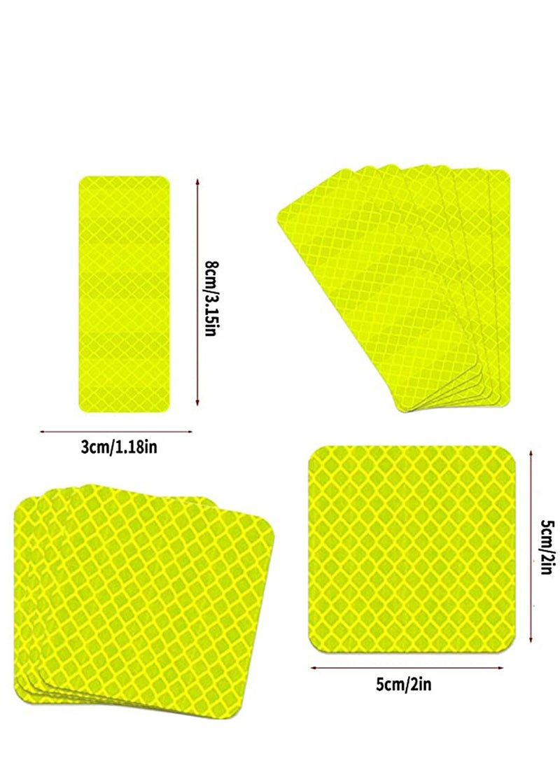 SYOSI Reflective Sticker 20PCS Outdoor Waterproof All Weather Highly Reflective Safety Stickers for Cars Motorcycles - Image 3