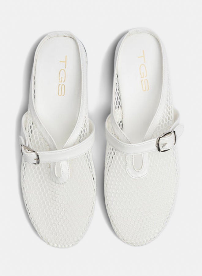 TGS Mesh Mary Jane Mules - Image 2