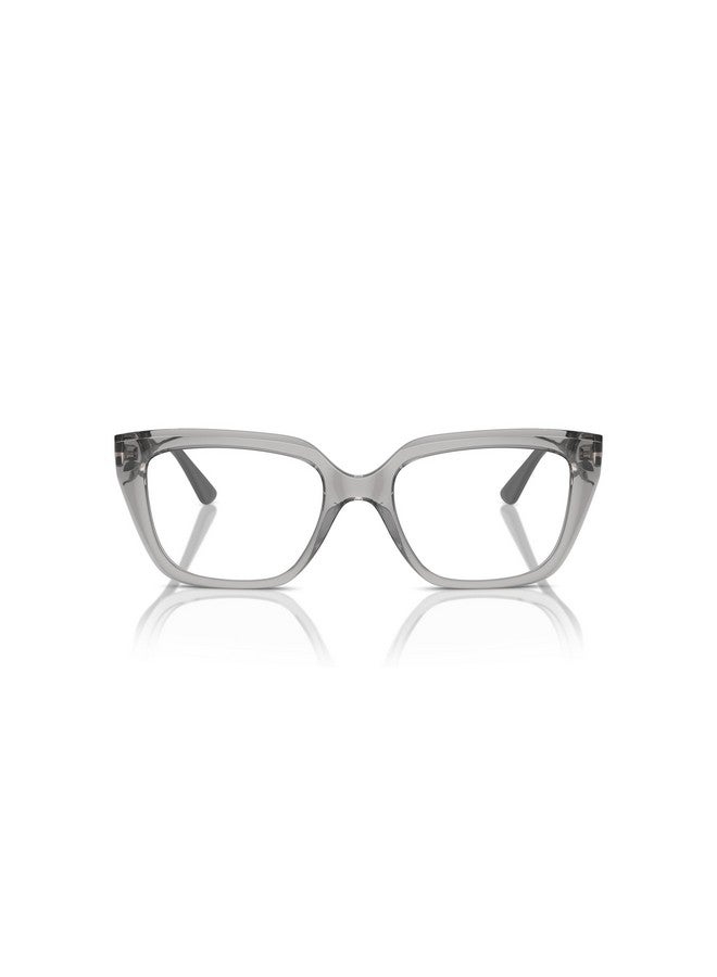 Vogue Eyewear Women'S Vo5477B Square Prescription Eyewear Frames, Transparent Grey/Demo Lens, 50 Mm - Image 1