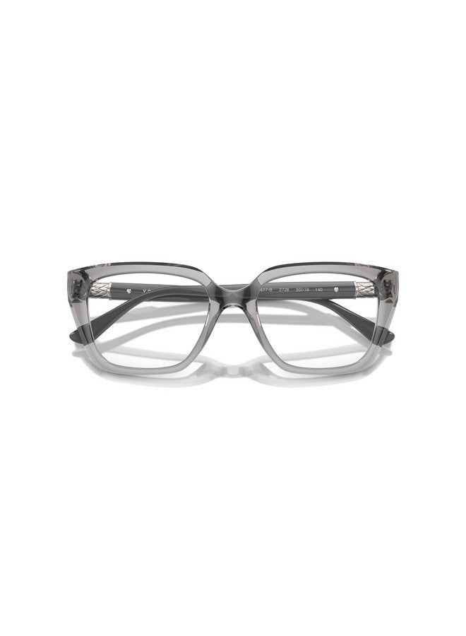 Vogue Eyewear Women'S Vo5477B Square Prescription Eyewear Frames, Transparent Grey/Demo Lens, 50 Mm - Image 5