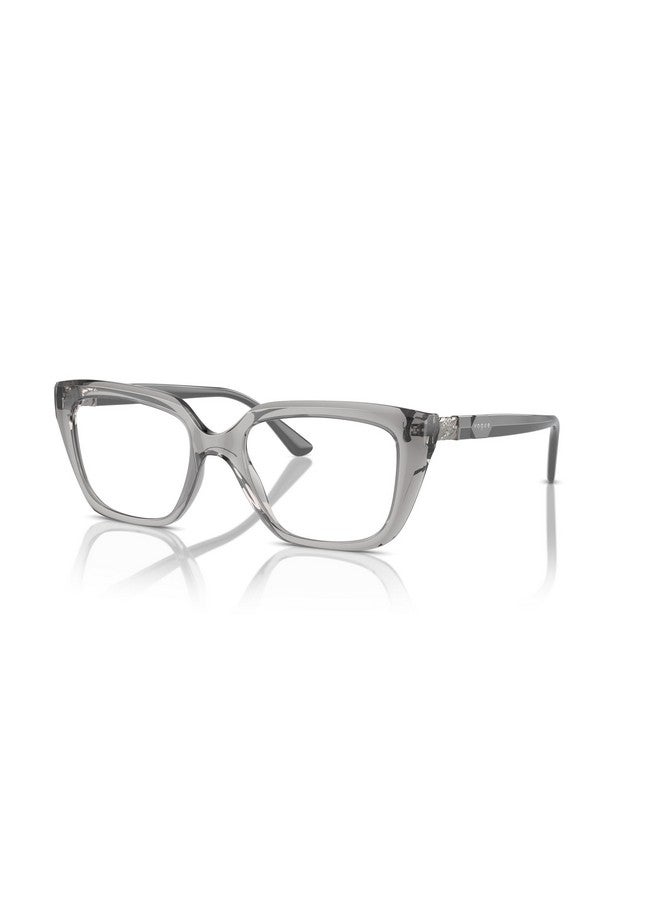 Vogue Eyewear Women'S Vo5477B Square Prescription Eyewear Frames, Transparent Grey/Demo Lens, 50 Mm - Image 2