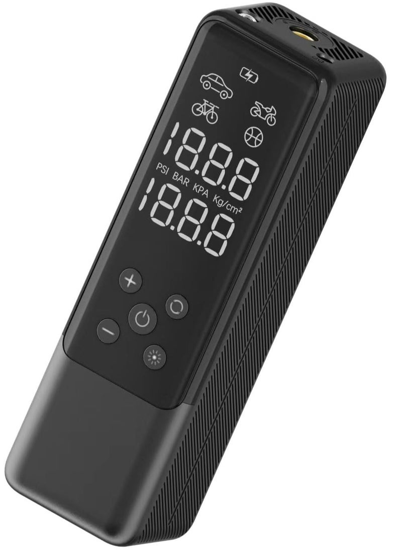WIWU - Wiwu Wi-Ai001 Auto Vehicle Tire Inflator Pump 85W Multi-Mode Vehicle Air Compressor with Digital Display-Black - Image 1