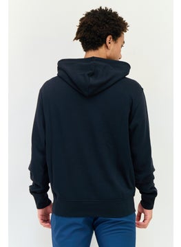 New Balance Men Sportswear Fit Long Sleeve Outdoor Hoodie, Black  - Image 2