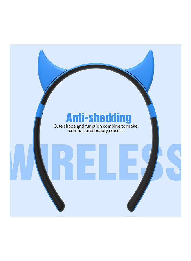 نيبمينينت سماعة رأس لاسلكية ستيريو بتصميم لطيف تعمل بتقنية البلوتوث أزرق - Image 2