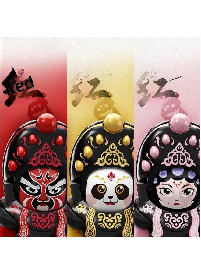 Sichuan Opera Face Changing Doll Facial Makeup Chinese Essence Cultural Creative Characteristics Children Stall Toy-Color:Trendy Face-changing Baby-big Red (4 Faces Variable) - Image 4