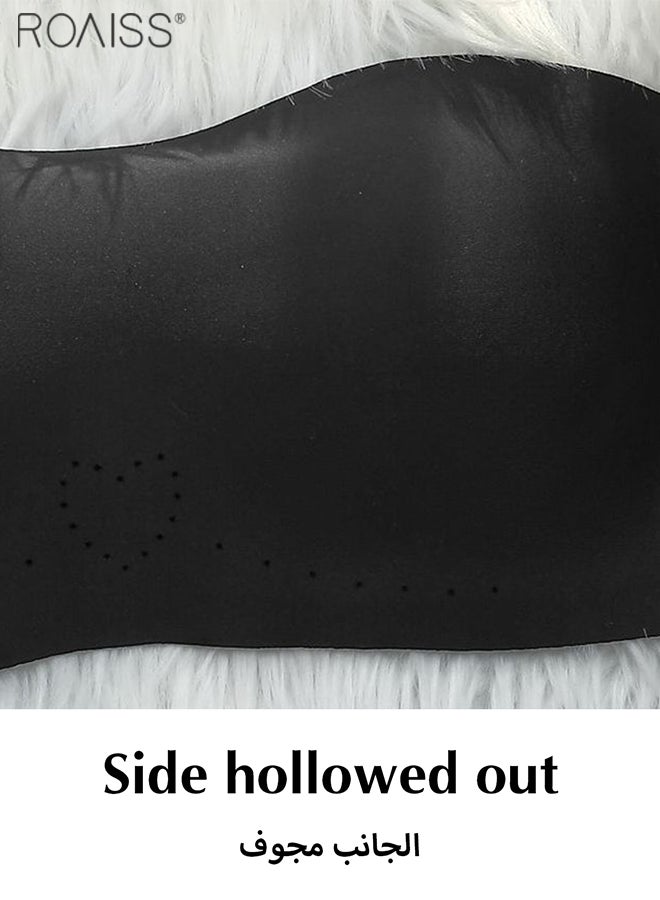 roaiss Women's Seamless Bra Strapless Design Dress Bra Anti Slip Removable Shoulder Strap Daily Bra - Image 5