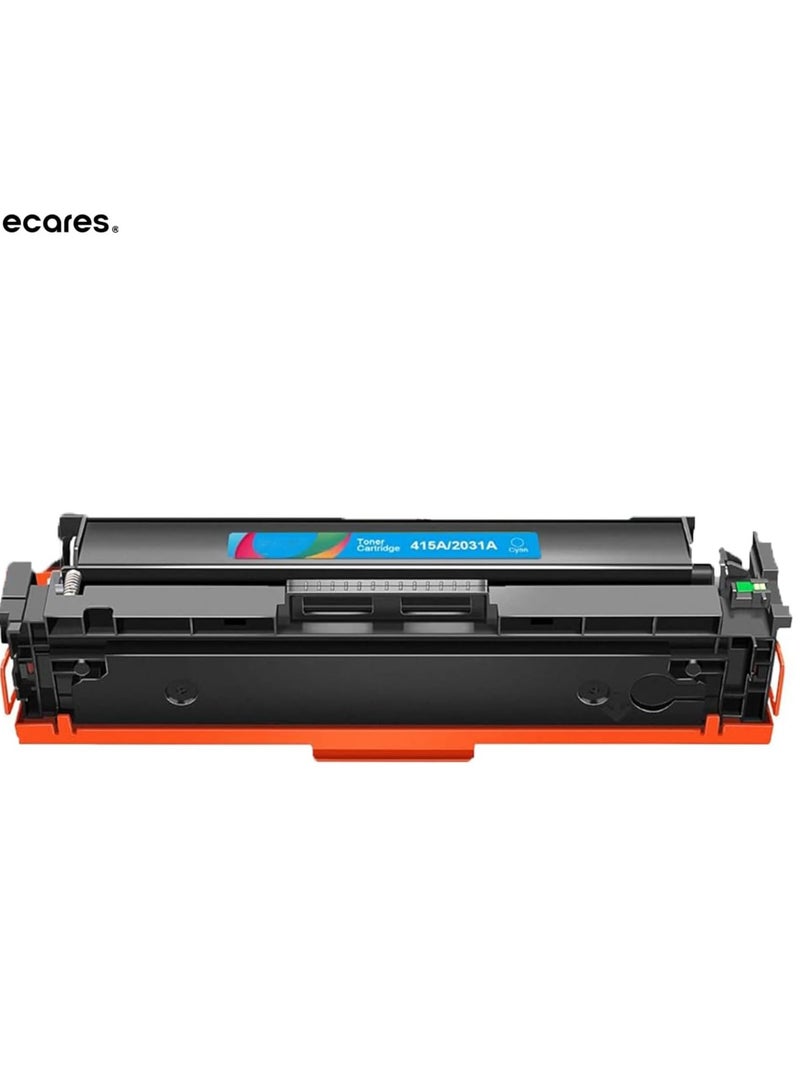ECARES® 415A Compatible Toner Cartridge W2030 for HP Color Laserjet Pro MFP M479fdw M479dw M479fdn M454dw M454dn (Cyan) - Image 1