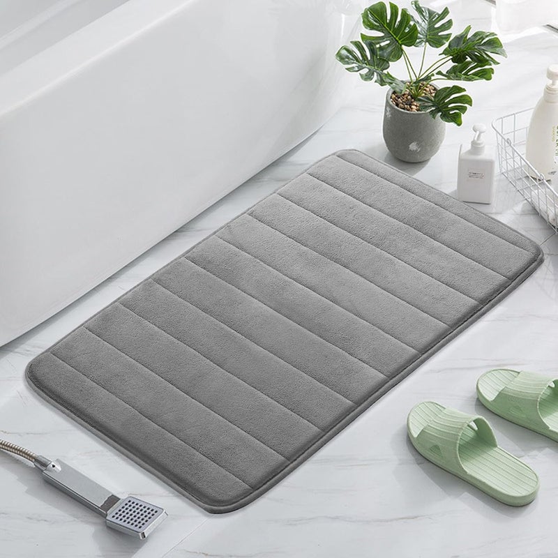 SKY - TOUCH 2 Pack Bath Mats 40x60cm , Memory Foam Non - Slip Bath Mat Set - Image 2