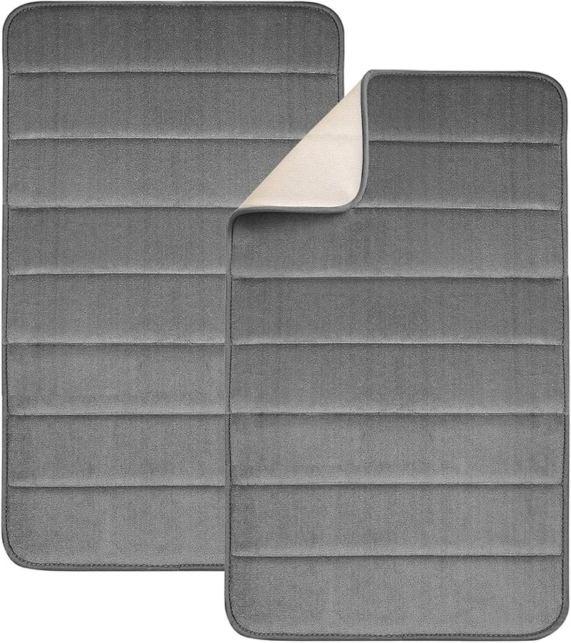 SKY - TOUCH 2 Pack Bath Mats 40x60cm , Memory Foam Non - Slip Bath Mat Set - Image 1