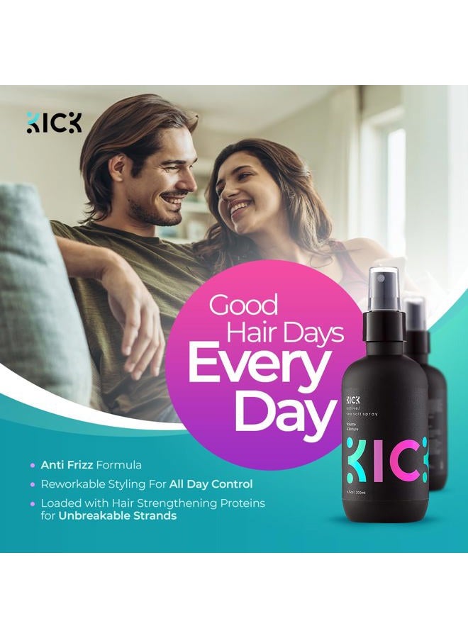 KICK Sea Salt Spray for Hair - Natural Texturizing Spray for Gorgeous Beachy Waves All Day Long - 6.75Oz / 200ml - Image 3