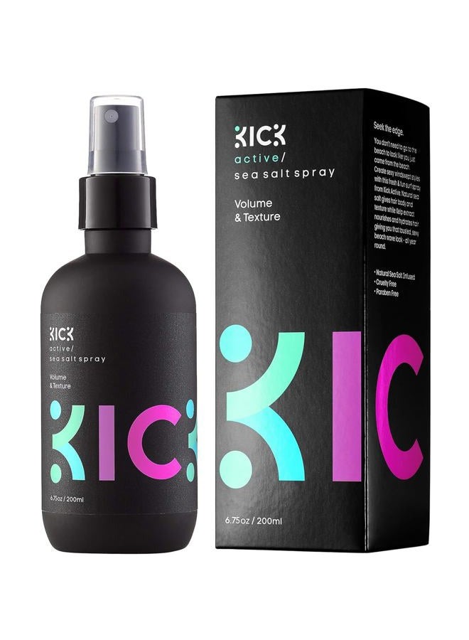 KICK Sea Salt Spray for Hair - Natural Texturizing Spray for Gorgeous Beachy Waves All Day Long - 6.75Oz / 200ml - Image 1