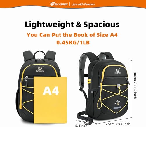 SKYSPER Kids Backpack 12L Children School Bag Child Boy Girl Pack Ages 4-8 for Traveling Day Trips Classes Camping(Black) - Image 5