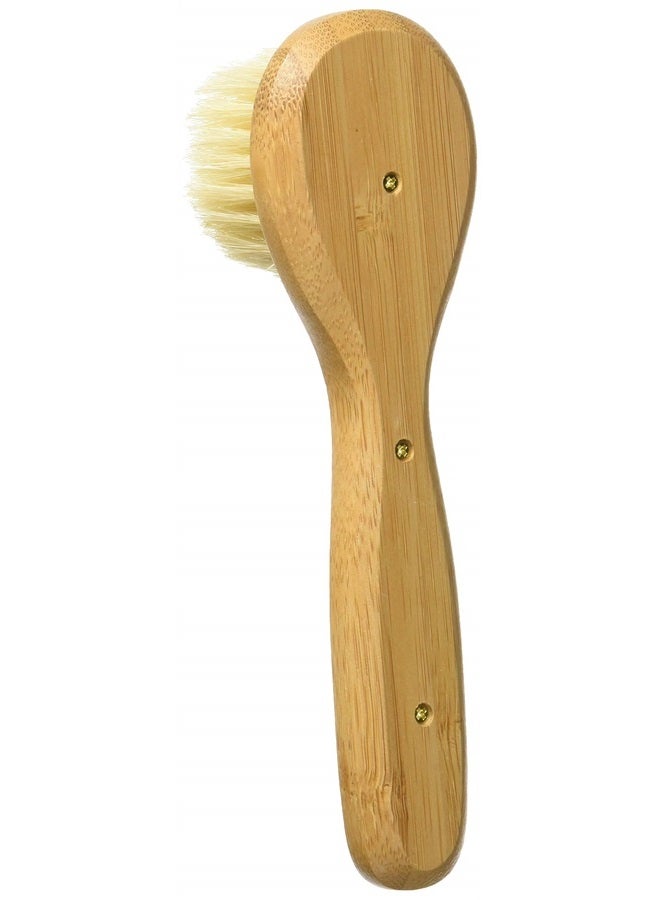 Bass Facial Cleansing Brush - Natural Bristle Wood Handle - Image 2