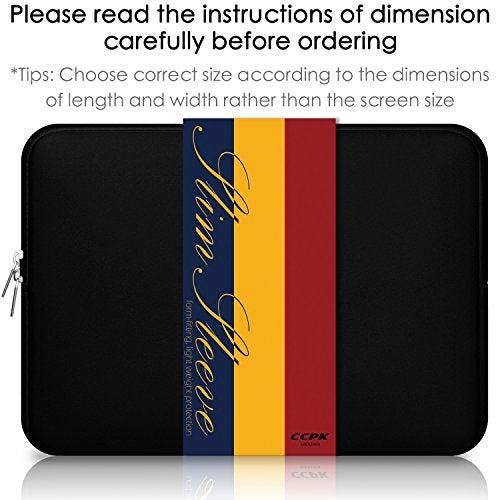 CCPK Laptop Sleeve 15.6" for MacBook Pro 16 inch Mac Air 15 inch M4 M3 Compatible with Hp Lenovo Dell Acer Computer Laptop Bag Sleeve Carrying Case Cover Protective Skin 15.6-16 inch Accessories Black - Image 3