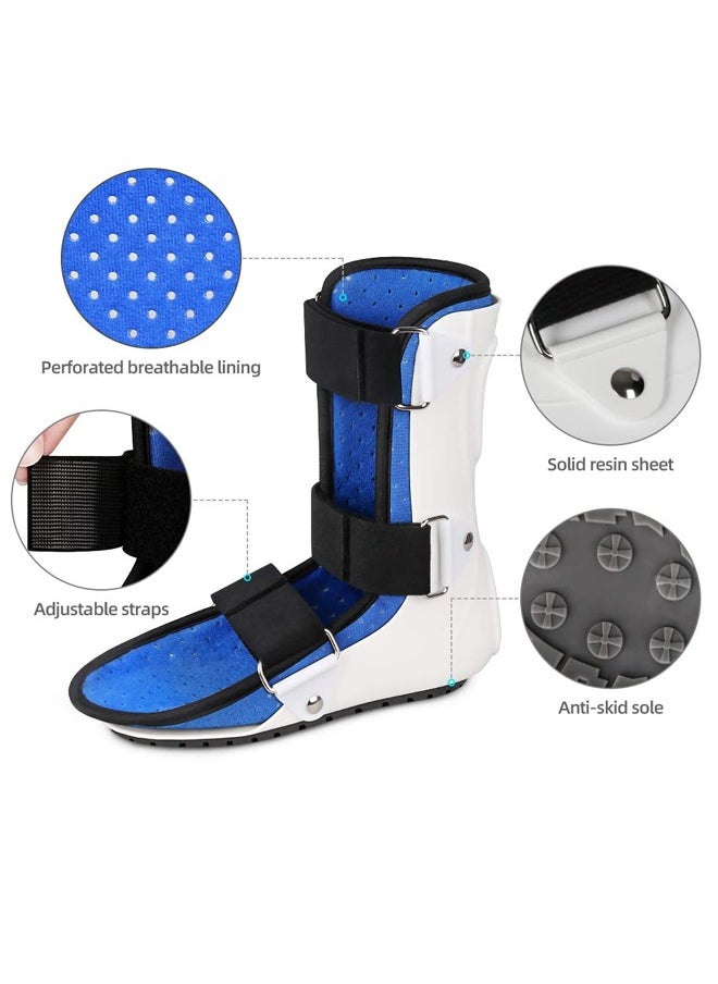 Adjustable Ankle Joint Fixation Brace for Ankle Fractures and Sprains - Protective Foot Support for Rehabilitation, Replacement for Plaster Casts and Surgery (Right Foot)