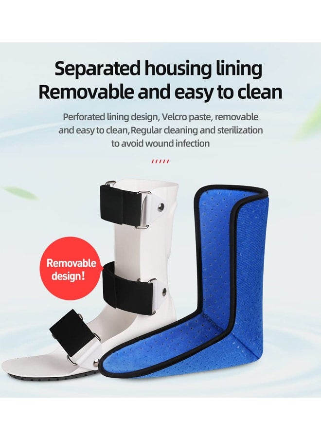 Adjustable Ankle Joint Fixation Brace for Ankle Fractures and Sprains - Protective Foot Support for Rehabilitation, Replacement for Plaster Casts and Surgery (Right Foot)
