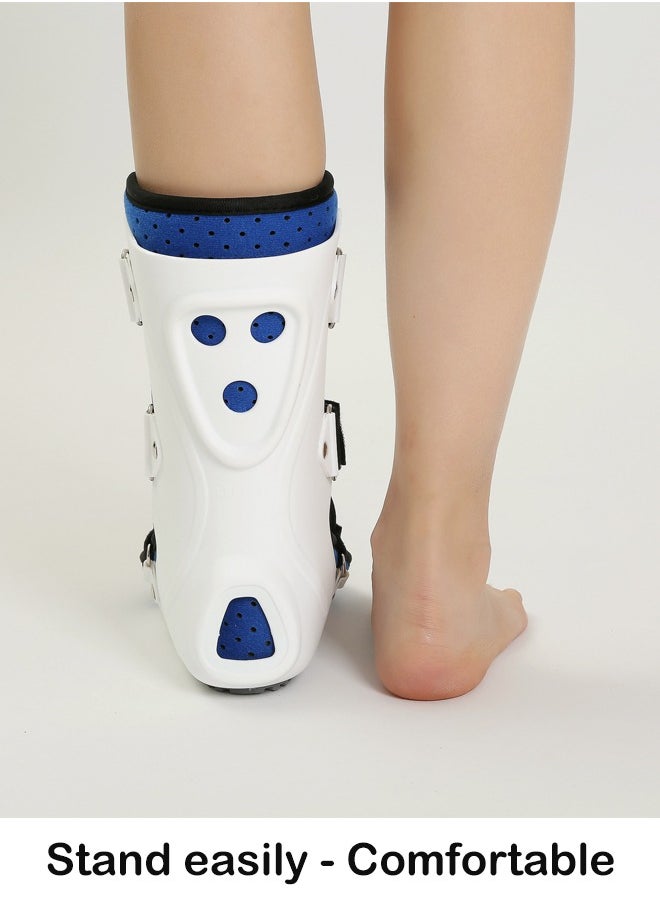 Adjustable Ankle Joint Fixation Brace for Ankle Fractures and Sprains - Protective Foot Support for Rehabilitation, Replacement for Plaster Casts and Surgery (Right Foot)