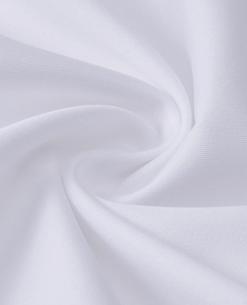 DEMEANOR White Dress Shirts for Men Long Sleeve Wrinkle Free Stretch Business Formal Wedding Button Down Shirt XL - Image 5