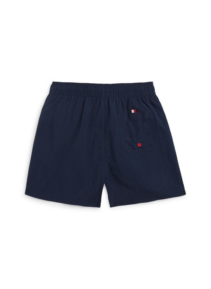 TOMMY HILFIGER Global Stripe Mid Length Swim Shorts - Image 3