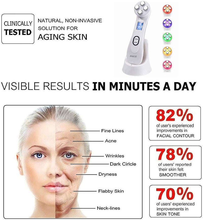 Moonssy Facial Lifting Machine,LED Light Therapy Wrinkle Remover Skin Tightening Anti Aging Skin Rejuvenation,Face Massager For Skin Care Facial Cleaner - Image 5