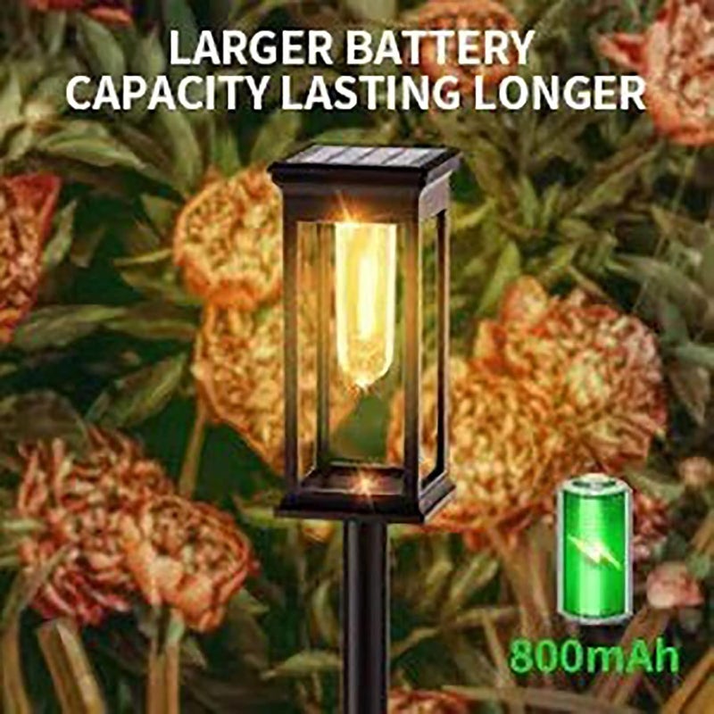 klarako Outdoor Solar Lights for Yard, Solar Outdoor Pathway Lights 2 Pack Modern Style Solar Landscape Light for Yard, Solar Walkway Driveway Lights, IP65 Waterproof, Super Brightness - Image 2