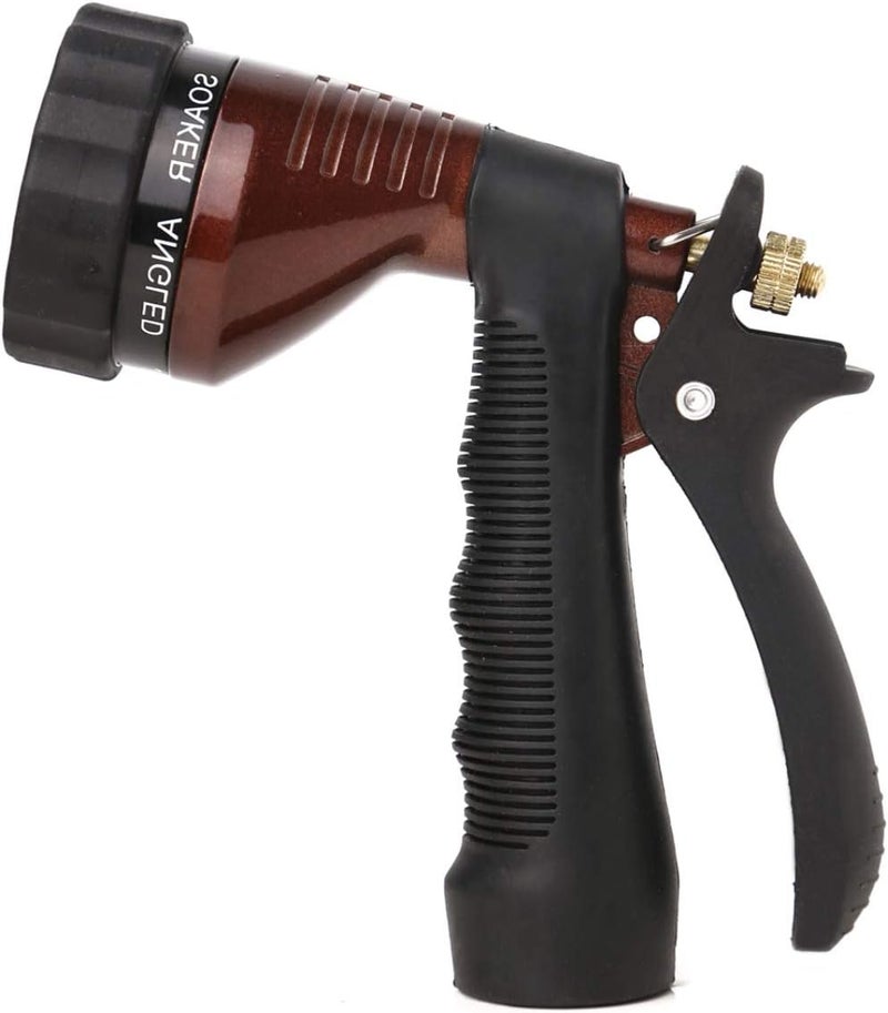 GREEN MOUNT Water Hose Nozzle Spray Nozzle, Metal Garden Hose Nozzle with Adjustable Spray Patterns, Perfect for Watering Plants, Washing Cars - Image 1