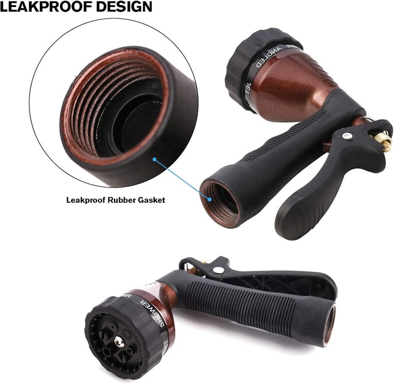 GREEN MOUNT Water Hose Nozzle Spray Nozzle, Metal Garden Hose Nozzle with Adjustable Spray Patterns, Perfect for Watering Plants, Washing Cars - Image 4