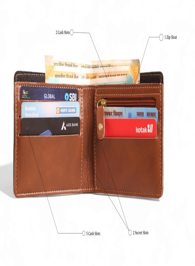 THE CUSTOMISED GIFT Set with Pesronalized Leather Wallet, Keychain, and Pen, 3-Piece Premium Box Set (TAN) - Image 4