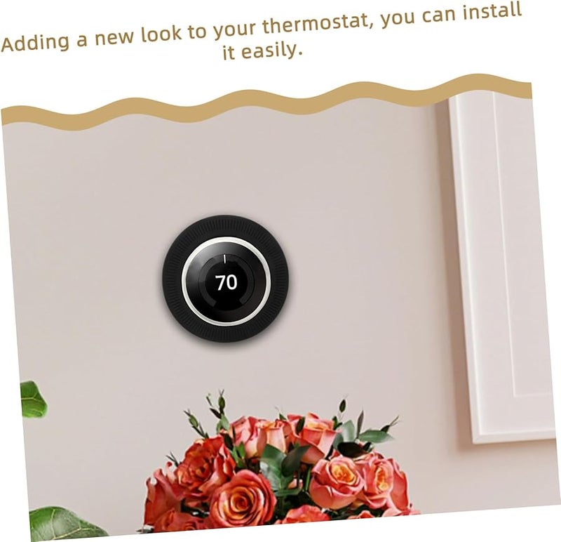 Black Silicone Wall Plate Cover For Thermostat Easy Installation - Image 5